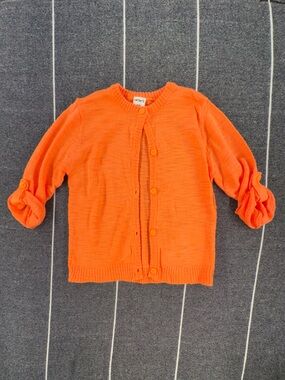 Kids—Carter's Bright Orange Crewneck Sweater